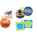 2.25" Circle or Square- Animated Flip Image Stickers